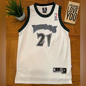 Kevin Garnett Timberwolves NBA Reebok Youth Jersey